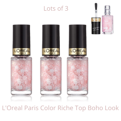 L'Oreal Paris Color Riche Top Coat Flower 937 Boho Look Nail Polish 5ml Lot  of