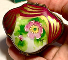France Limoges Flower Limited Edition Signed Trinket Box Peint Main Limoge — photo 9