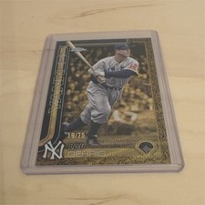 Topps Gilded Collection Lou Gehrig Yankees Gold Wave Refractor /75 #58