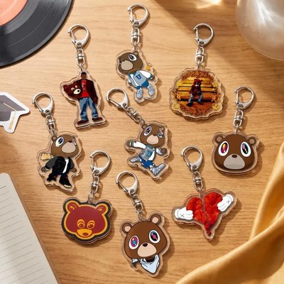 Kanye West Graduation Bear Schlüsselanhänger Acryl Keychain Set