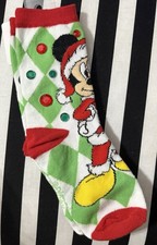 Mickey Mouse Christmas Kids Socks 9 To 2.5