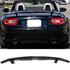 Fits 06-15 Mazda Mx-5 Miata Gloss Black Rear Trunk Spoiler Deck Lid Tail Wing