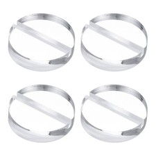 4Pcs Clear Acrylic Stand, 1.6" Round Card Holders with 1/8" Slot, 40 mm