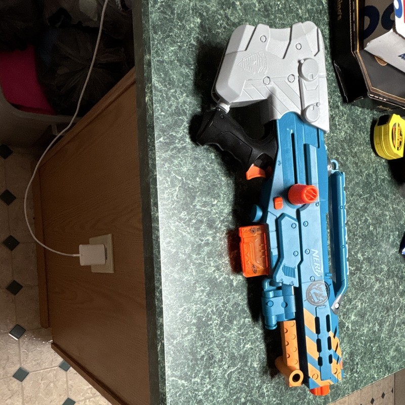 NERF Fortnite Foam Dart Blaster Blue/Orange, 2019, Ages 8+ (E7510)