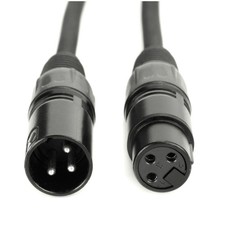 6.6 ft Flexible DMX Cable 3 Pin Signal XLR Male to