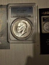 1976 s $1 Silver like Eisenhower Dollar PCGS MS67. A VERY NICE COIN.