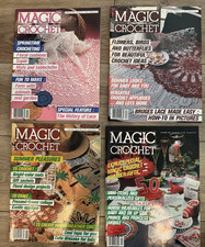 Vintage Magic Crochet Magazine Lot 16 Issues 1983  1988 Thread Lace Patterns