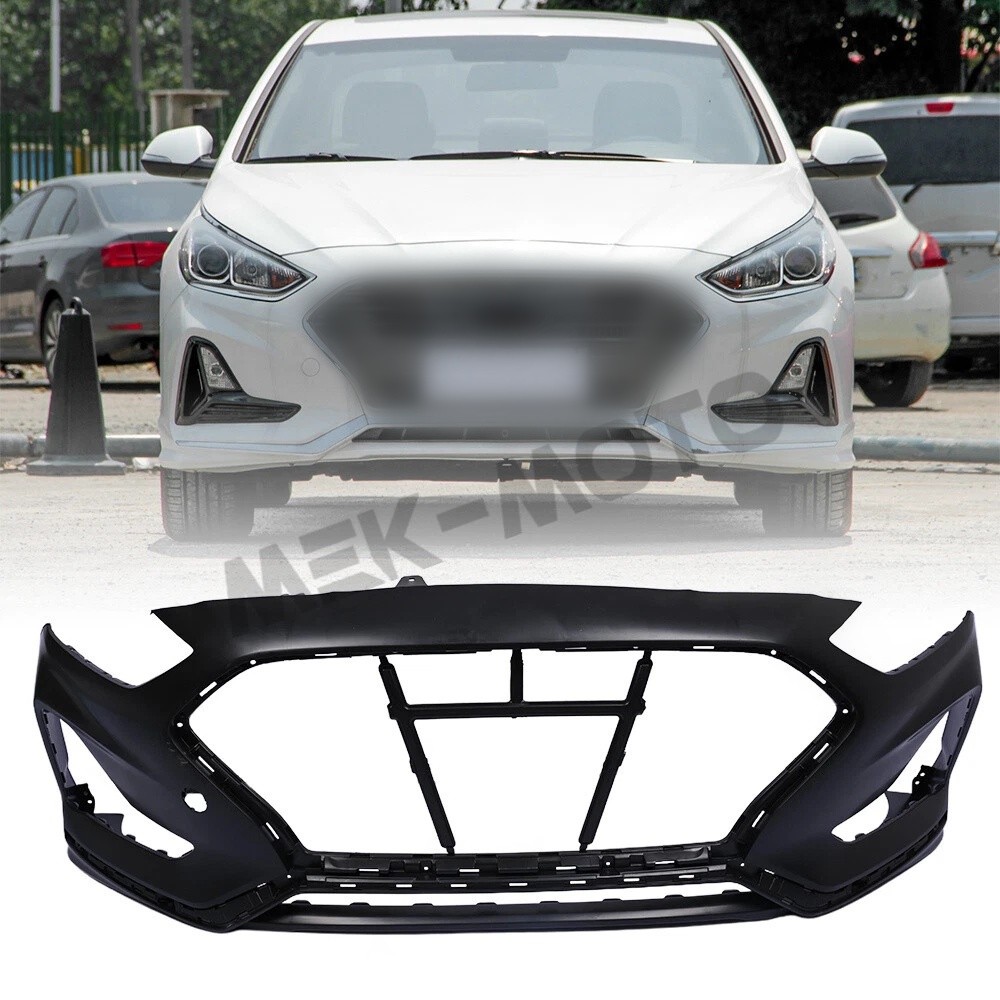 Bumper Cover Fascia For 2018 2019 Hyundai Sonata Non-Turbo Front Primed