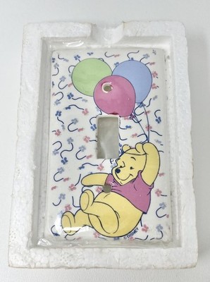 New Vintage Disney Winnie The Pooh 90s Light Switch Cover Nursery Child s Room