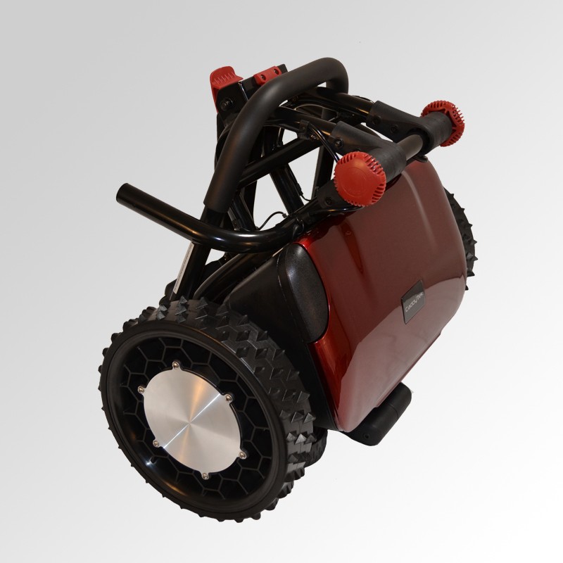 折りたたみ式電動ゴルフカート CT-2000-BA-R2 リモコン付き（レッド) Caddytrek R2 Remote Controlled Golf Bag Cart Caddy - Red for sale