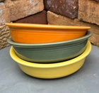 Fiesta 7" Cereal Bowls Homer Laughlin - Set of 3 Bowls in 3 Retired Colors