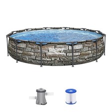 Bestway 56817E 12 x 30 Steel Pro Max Round Ab...