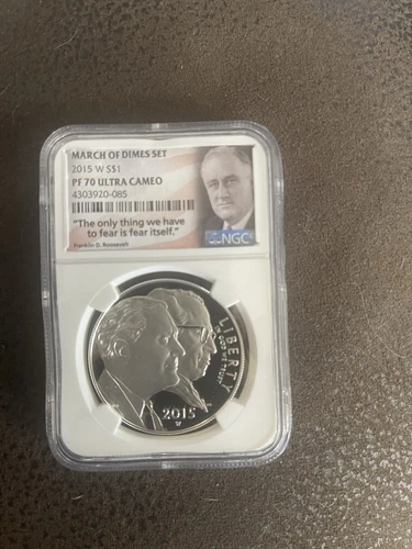 2015-W March of Dimes Silver Dollar $1 NGC PF70 Ultra Cameo