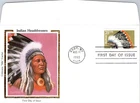 S08-2387, INDIAN HEADDRESSES, COLORANO SILK FDC