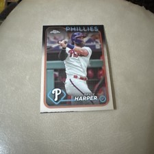 2024 Topps Chrome Baseball #62 Bryce Harper Philadelphia Phillies