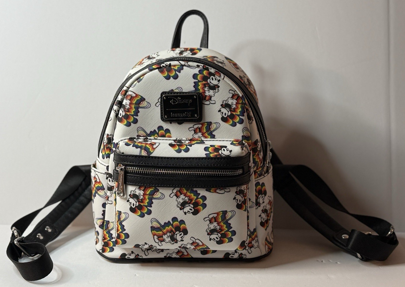 Rainbow Mickey Mouse Loungefly Backpack - image 2