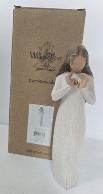 Willow Tree Ever Remember, Hands Surrounding Small Gold-Leaf Flame, Resin Figure