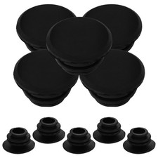 10Pcs Black Bike Handlebar End Plugs Caps For Mountain Biking