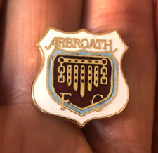 RARE OLD ARBROATH F.C. CREST SHIELD ENAMEL PIN BADGE