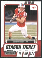 2021 Panini Contenders Draft Picks #94 Cole Beasley SMU Mustangs 50797