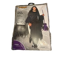 Spirit Halloween Dark Witch Child Costume Size Med, 8-10 Goth Princess Girl