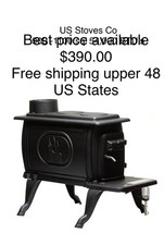 us stoves co 900 sq' 54,000 btu woodstove 34?x23?x11? 20 logs EPA 2020 Certified