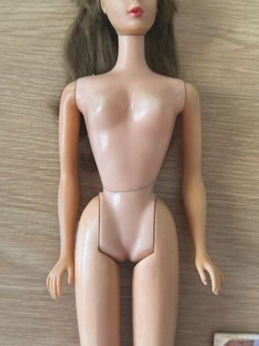 VTG Twist N Turn Bon Bon Brunette Hair 1966 Japan #15 Body Barbie Rooted Lashes - Picture 6 of 15