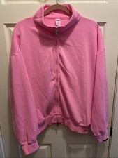 NWOT Victoria Secret PINK Bright Pink Soft Sweatshirt Size Large