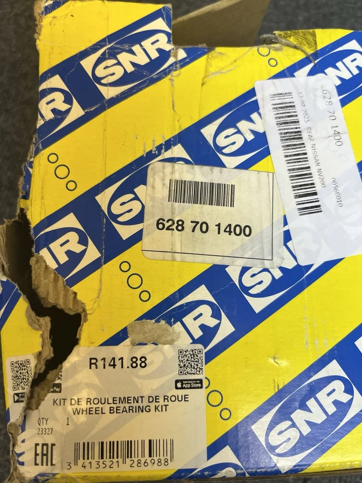 Wheel bearing Rear Axle Right R141.88 SNR for NISSAN NV200 / EVALIA Bus — 第 4/4 张图片