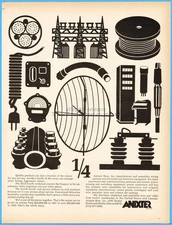 1969 Anixter Bros Skokie IL Electrical Electronic Equipment Microwave Antenna Ad