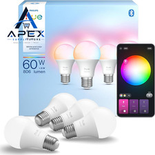 Philips Hue Essential LED A60 Smart Bulb, White and Color Ambiance, E27 4Pack