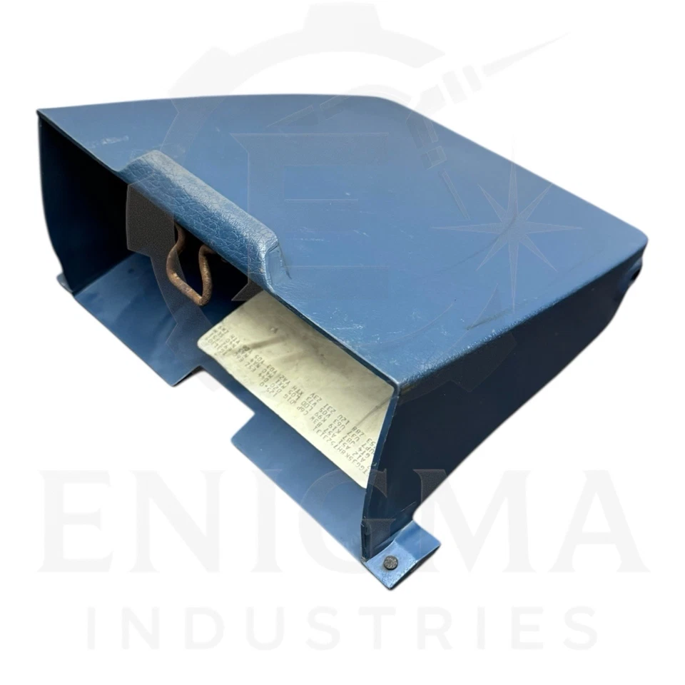 Chevrolet Van G10 G20 GMC Vandura 1989 consola central caja de almacenamiento bandeja de puerta azul Foto 4 de 4