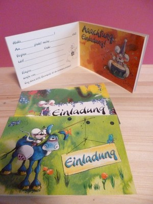 Diddl Einladungs Karten Block - 3 verschiedene Sets mit  36 Karten neu Vintage
