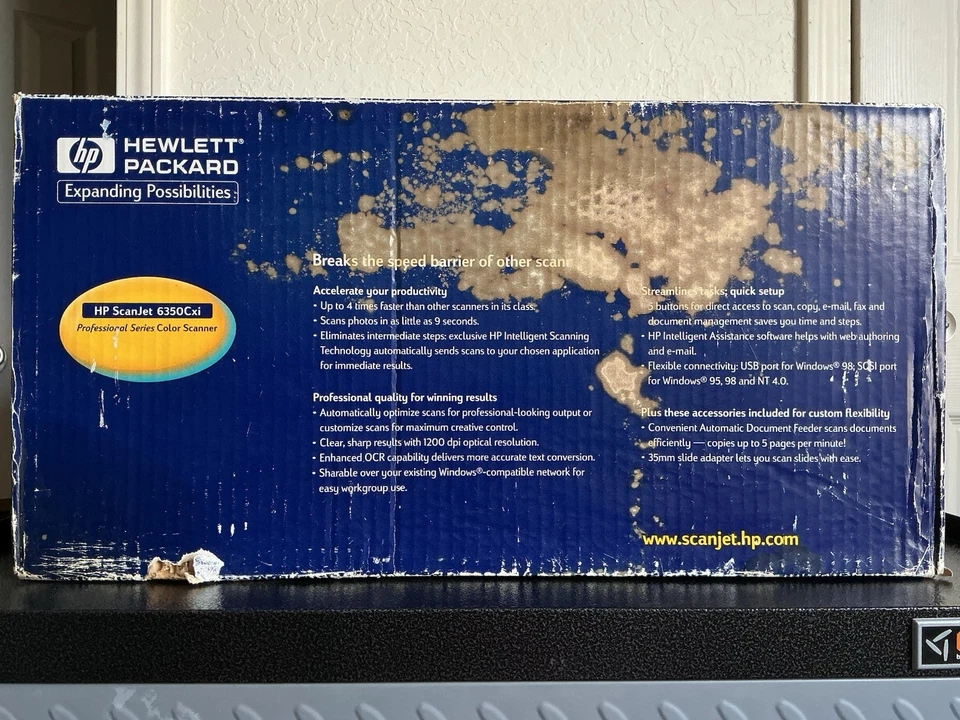 HP ScanJet 6350C Color Scanner Professional Series Scan Copy Fax 2000 NEW NOS - Image 4 of 4