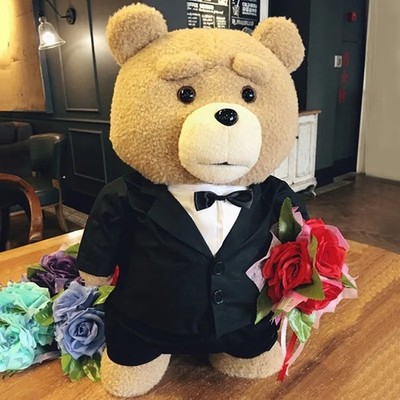 8 styles Movie Teddy Bear Ted 2 Plush Toys In Apron Soft Stuffed Animals Plush 4