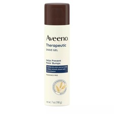 Aveeno Therapeutic Shave Gel 198g Sensitive Skin Oat Vitamin Prevents Razor Bump