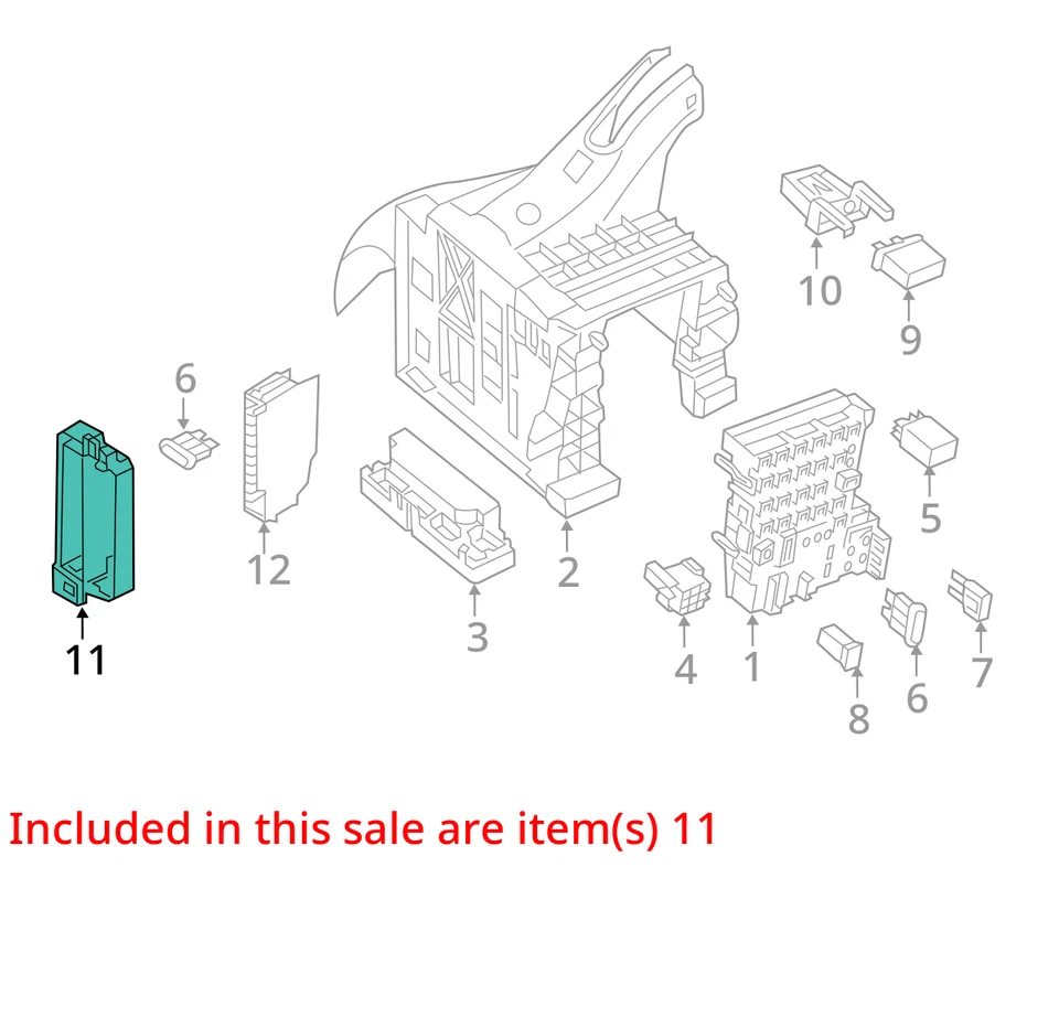 2012 Audi A7 Quattro Engine Compartment Fuse Box OEM 123K Miles - LKQ370835220 - Image 4 of 4