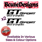 GT SPORT TUNED TO PERFECTION LOGO CAR VINYL DECAL TRANSFER STICKER STYLING RACE