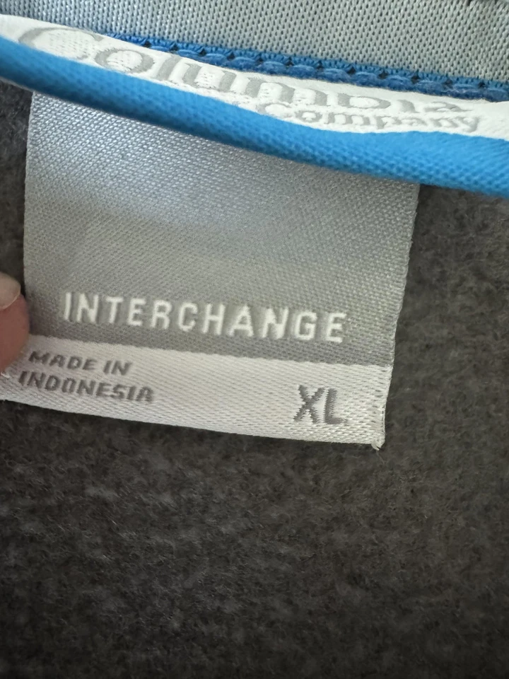 Chaqueta Columbia Para Hombre XL Intercambio Polar Cremallera Completa Exterior Capa Cálida Foto 3 de 4