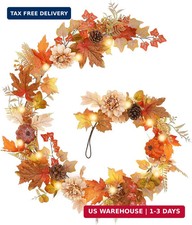 Fall Decor,6 FT Fall Garland for Mantel,Table Centerpiece, Home Porch Fireplace,