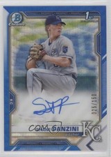 2021 Bowman Draft Chrome Pick Blue Wave Refractor 25/150 Shane Panzini Auto 06bg