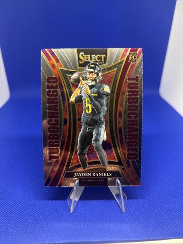 2024 Panini Select - Turbocharged Jayden Daniels #12 (RC) - Bild 1 von 2