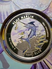 .999 Silver  Stunning Rare 620/1500 Colorized Guy Harvey 1 Ounce Round