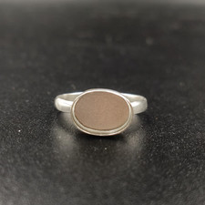 Handmade 925 Sterling Silver 8x10mm Oval Bezel Ring Setting DIY Jewelry Gift