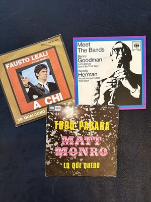 3 Single-Platten Konvolut; Fausto Leal; Benny Goodman; Woody Herman; Matt Monro
