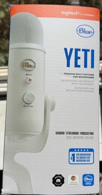 Logitech Blue Yeti USB Microphone in White, basically new
