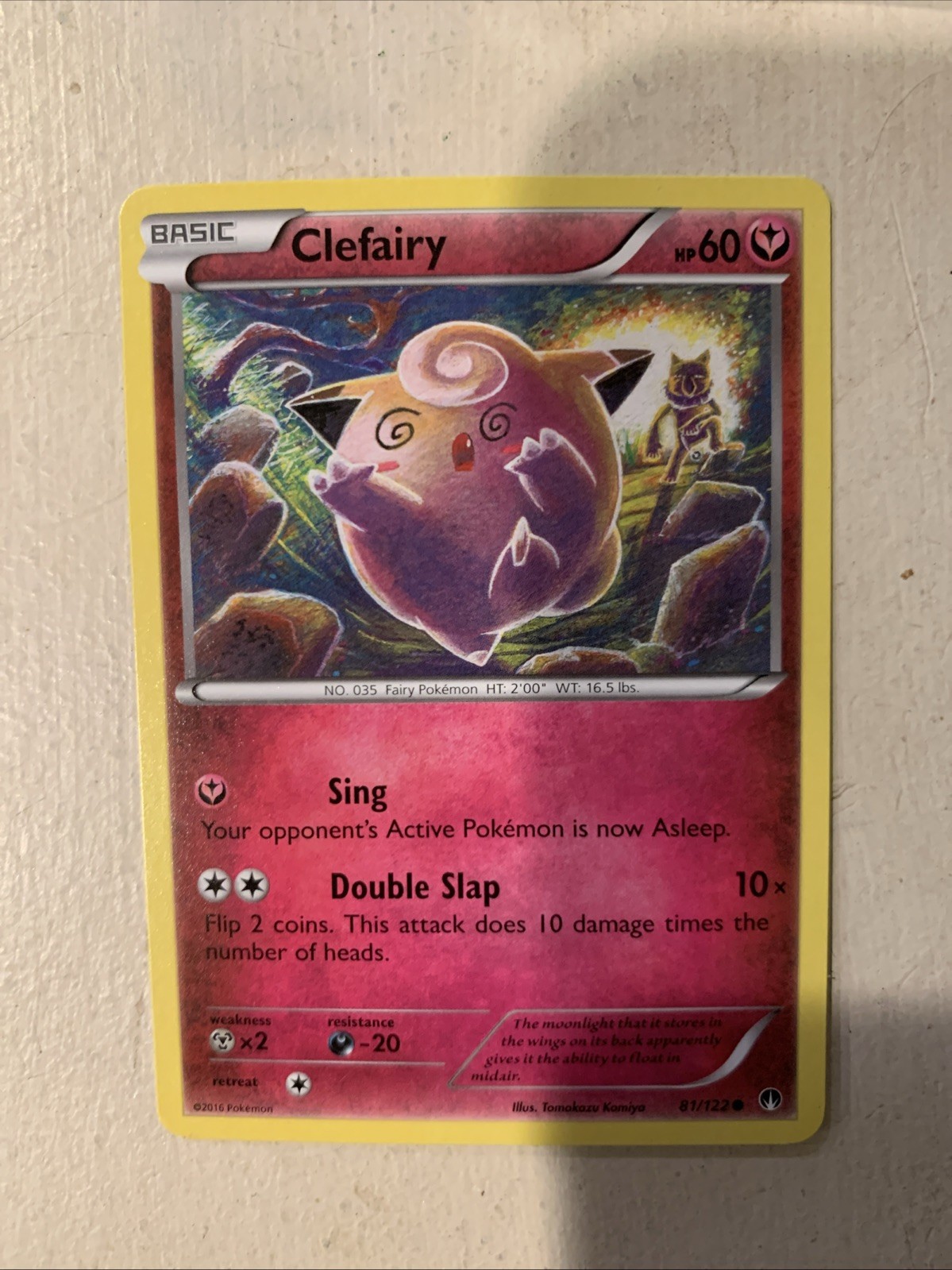 Pokémon TCG Clefairy 81/122 Common - Pokemon XY Breakpoint Card