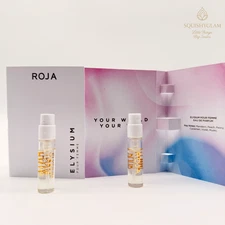 2 x Roja Parfums Elysium Pour Femme EDP 2ml / 0.06oz Sample Spray Vials
