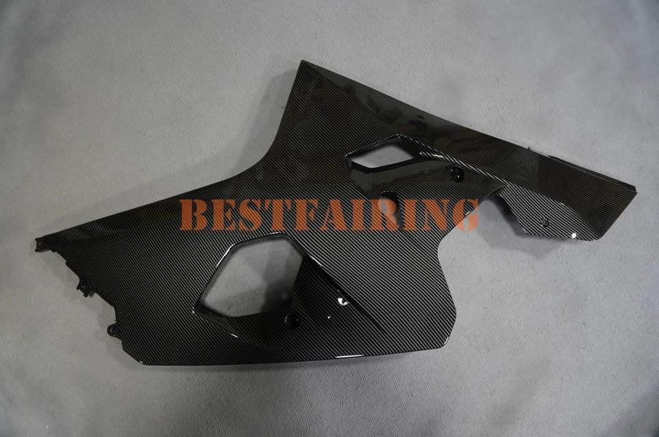Black Carbon Fiber Fairing Kit w/Bolts For Suzuki GSXR600 GSXR750 2004-2005 ABS - Image 4 of 4