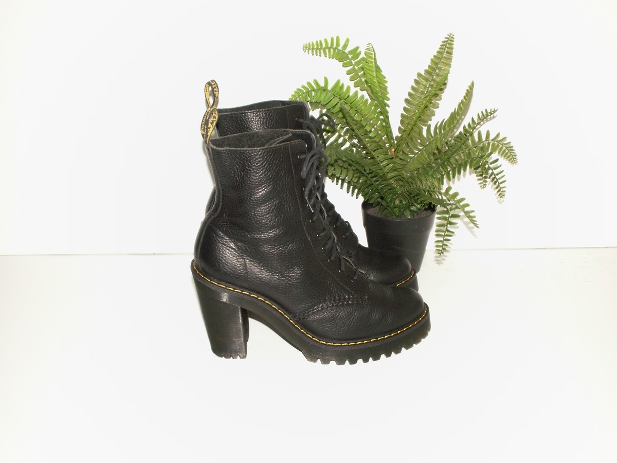Shoe Dr Martens Kendra 40 Martens KENDRA Black Leather Heeled